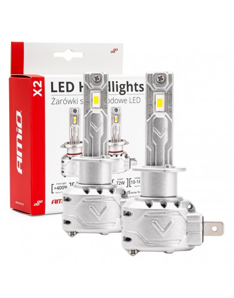 Żarówki samochodowe LED X2 Series AMiO H1