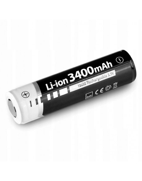 akumulator 18650 Li-ion 3400 mAh z płaskim plusem do Mactronic Scream 3.1