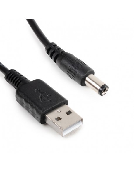 Kabel adapter zasilania z USB na DC 2.10/5.5 100cm Spacetronik
