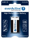 Bateria alkaliczna 6LR61 9V (R9*) everActive Pro - 1 sztuka (blister)