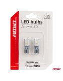 Żarówki LED CANBUS T10e W5W 15x2016 SMD White 12V 24V
