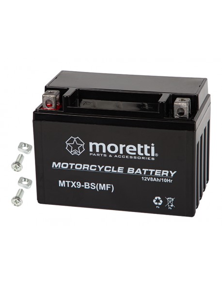 Akumulator motocyklowy 12V 8Ah MTX9-BS MORETTI
