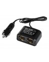 Rozgałęźnik Zapalniczki samochodowej 1xWTYK/2xGNIAZDO+kabel CS-21