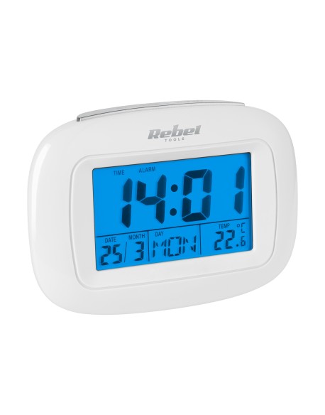 Zegar wielofunkcyjny (czas, data, budzik, temperatura, dni tygodnia)