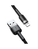 Baseus kabel Cafule USB - Lightning 1,0 m 2,4A szaro-czarny