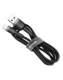 Baseus kabel Cafule USB - Lightning 1,0 m 2,4A szaro-czarny