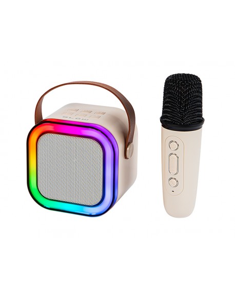 Głośnik Bluetooth KARAOKE RGB 1 mikrofon