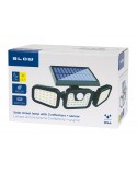 Lampa uliczna solarna 3 reflektory + czujnik