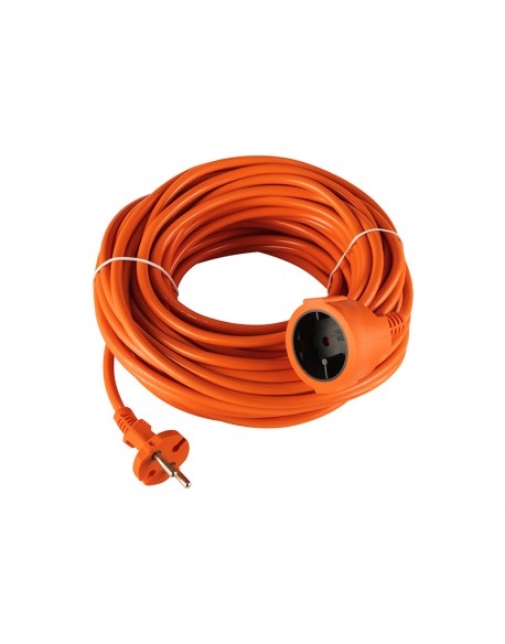 Przedłużacz sieciowy PR-160 1-Gniazdo bez uziemienia 30m pomarańczowy 2x1,5mm