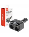 Rozdzielacz rozgałęźnik gniazda zapalniczki 2x USB 1x USB-C 12V 24V + woltomierz