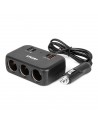 Rozdzielacz gniazda zapalniczki z ładowarką 1x USB-A 1x USB-C QC4.0 12V 24V 120W 80cm