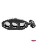 Rozdzielacz gniazda zapalniczki z ładowarką 2x USB-A ON/OFF 12V 24V 100W 70cm