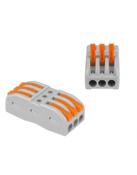 Złączka elektryczna automatyczna potrójna (kostka), 32A, 250V