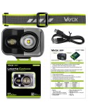 Latarka akumulatorowa czołowa 800lm CREE + SMD Pro Series VA0196 VAYOX
