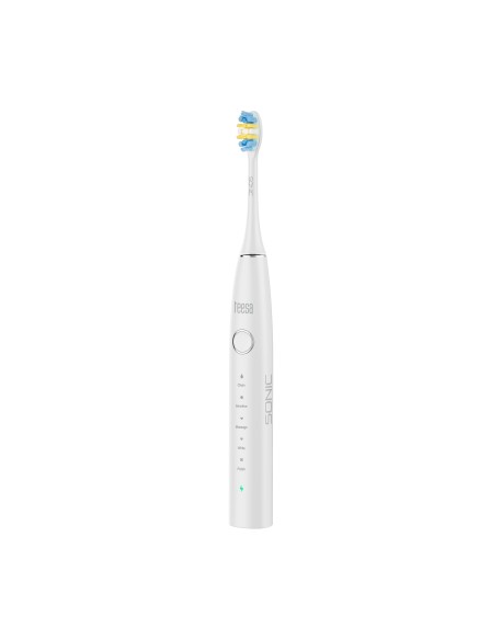 Soniczna szczoteczka do zębów TEESA SONIC 2 biała, 5 trybów pracy, etui podróżne , USB typ C
