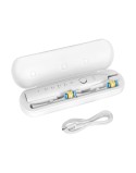 Soniczna szczoteczka do zębów TEESA SONIC 2 biała, 5 trybów pracy, etui podróżne , USB typ C