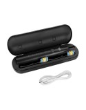 Soniczna szczoteczka do zębów TEESA SONIC 2 czarna , 5 trybów pracy, etui podróżne , USB typ C