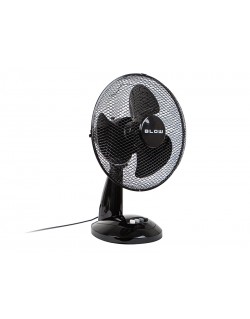 MOCNY WENTYLATOR CICHY WIATRAK BIURKOWY OBROTOWY 3 TRYBY OSCYLACJA 40W 30CM