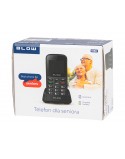 Telefon dla seniora BLOW Czarny z podstawką S18D