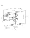 Uchwyt naścienny uniwersalny do LED TV (32"-70") regulacja w pionie i poziomie