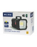 Latarka LED akumulatorowa szperacz dwustronna z funkcją powerbank