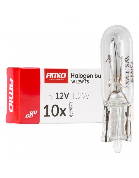 Żarówki halogenowe 1.2W W2x4.6d 10szt. AMIO-04412