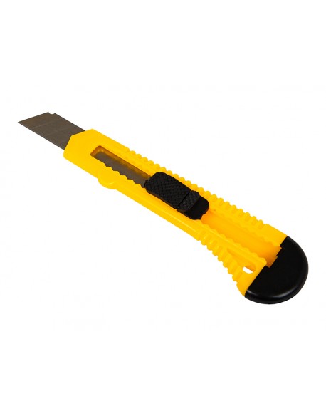 Nożyk łamany 18mm introligatorski plastikowy żółty