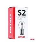 Żarówka halogenowa S2 12V 35/35W BA20d AMIO-03368