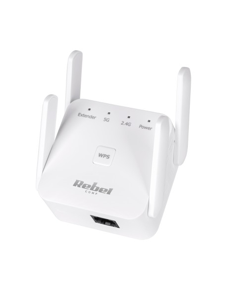 Repeater - wzmacniacz sieci bezprzewodowej 2.4+5 GHz Rebel