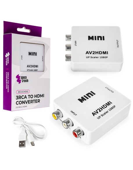 Konwerter 3RCA na HDMI Spacetronik 3RCACHD02