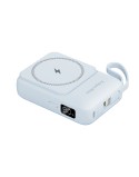 POWERBANK indukcyjny Kruger&Matz 10000 mAh magnetyczny z kablem niebieski