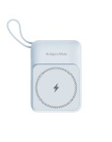 POWERBANK indukcyjny Kruger&Matz 10000 mAh magnetyczny z kablem niebieski