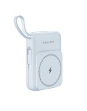 POWERBANK indukcyjny Kruger&Matz 10000 mAh magnetyczny z kablem niebieski