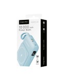 POWERBANK indukcyjny Kruger&Matz 10000 mAh magnetyczny z kablem niebieski