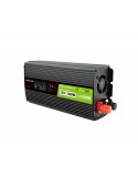 Przetwornica napięcia Green Cell PowerInverter LCD 12 V 500W/1000W Przetwornica samochodowa z wyświetlaczem - czysty sinus