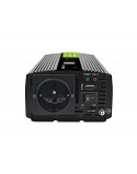 Przetwornica napięcia Green Cell PowerInverter LCD 12 V 500W/1000W Przetwornica samochodowa z wyświetlaczem - czysty sinus