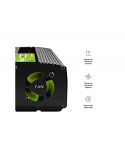 Przetwornica napięcia Green Cell PowerInverter LCD 12 V 500W/1000W Przetwornica samochodowa z wyświetlaczem - czysty sinus