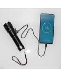 Latarka akumulatorowa taktyczna 600lm + powerbank VA0179 VAYOX