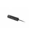 HUB USB 4 portowy H307 Quer czarny