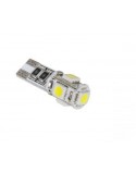 Żarówka samochodowa LED T10 (Canbus) - 5x SMD5050, biała