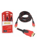 Kabel HDMI - HDMI wersja 1.4V, 3m, czerwony.