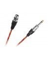 Kabel mikrofonowy gniazdo CANON-wtyk JACK 6.3mm 5m