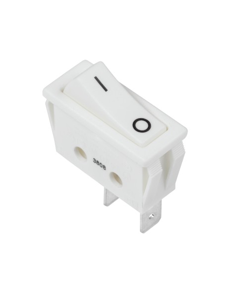 Złącze przełącznik kołyskowy prostok.biały C5N 0-1 16A/250V