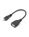 Kabel USB gniazdo A - wtyk micro USB 20cm OTG