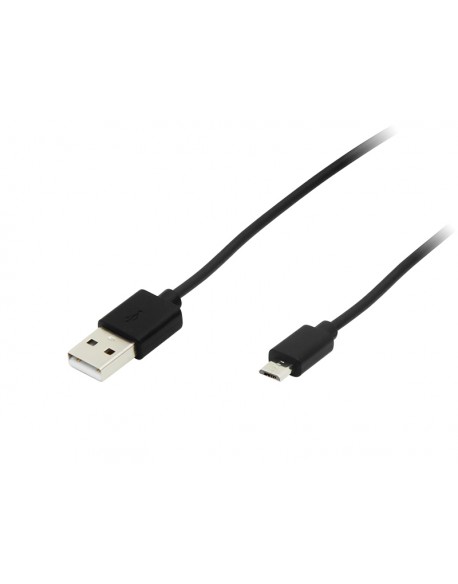 Przył.USB A - micro B 1,5m czarne HQ bli