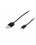 Przył.USB A - micro B 1,5m czarne HQ bli