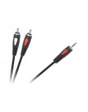 Kabel wtyk jack 3.5 - 2RCA 5.0m Cabletech Eco-Line