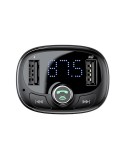 Baseus transmiter FM T-Type Bluetooth MP3 ładowarka samochodowa tarnish