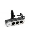 Rozgałęźnik zapalniczki x3 + USB SOC-04