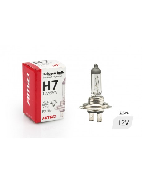 Żarówka halogenowa H7 12V 55W filtr UV (E4)